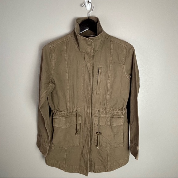 Marine Layer Olive Green Elle Women's‎ 100% Cotton Utility Jacket Size XS - Picture 14 of 16